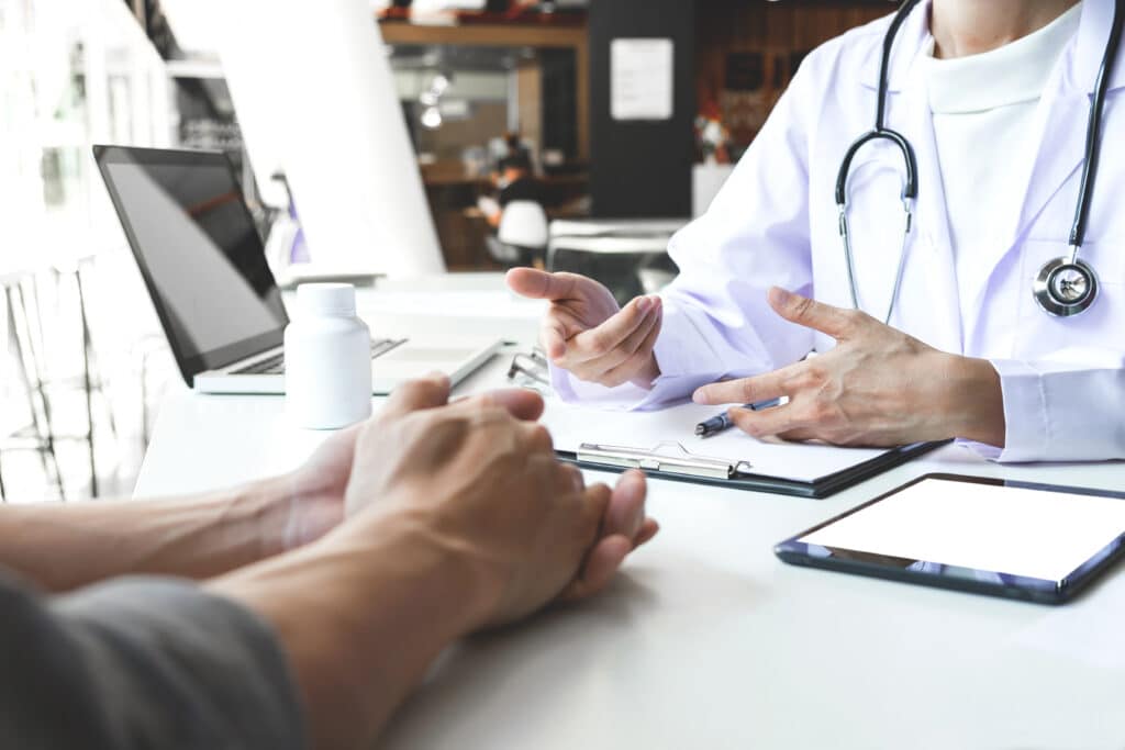 Consultation with a medical professional